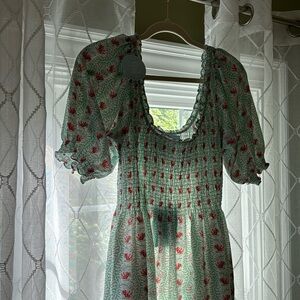 Hill House Home Louisa Dress Trailing Vine